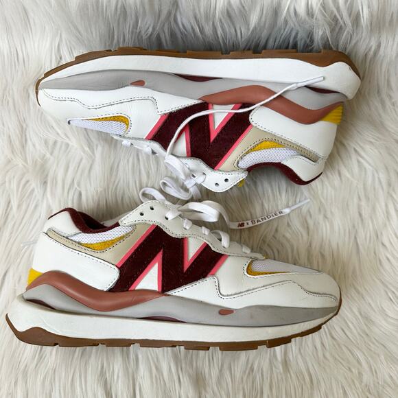 New Balance x Bandier 57/40 Move Her World Sneaker Running Shoes, White/ Angora - Picture 9 of 13